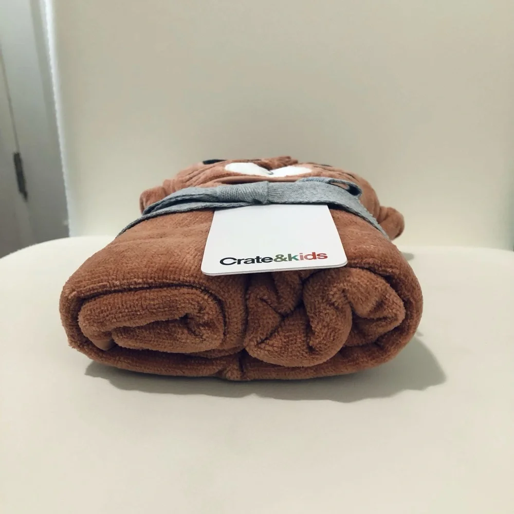 Crate & Barrel Fox Hooded Baby Towel